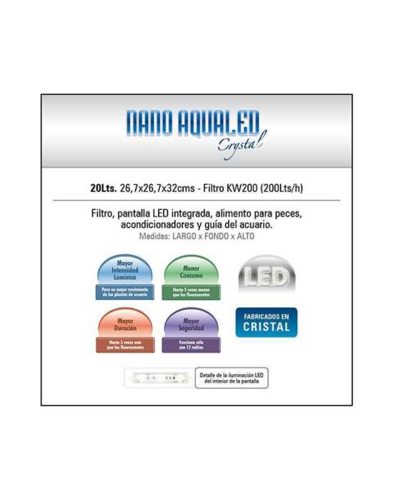 Nano Aqua Led 20 litros