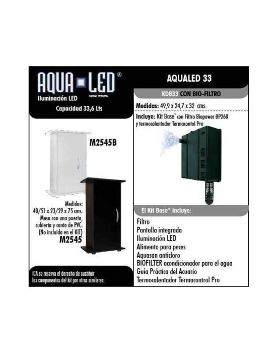 Kit 33 Litros Bio-Filtro/LED