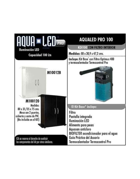 Aqualed Pro 100 litros. Blanco o Negro
