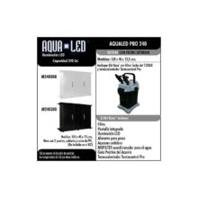 Aqualed Pro 100 litros. Blanco o Negro. Filtro exterior TURBOJET TJ3378
