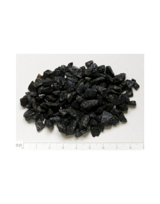Grava negra natural a granel